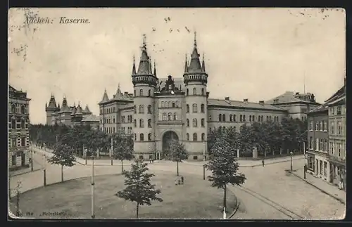AK Aachen, Blick auf die Kaserne