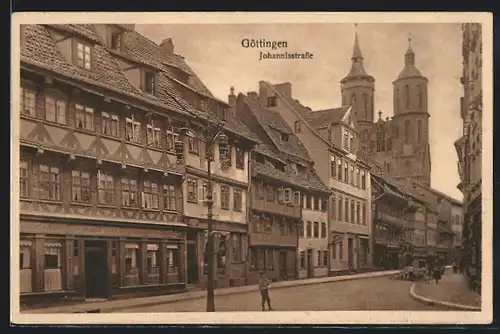 AK Göttingen, Blick in die Johannisstrasse