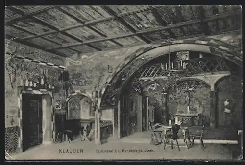 AK Klausen, Speisesaal bei Kantioler, Gasthaus