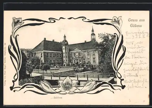 AK Gödens, Blick zum Schloss