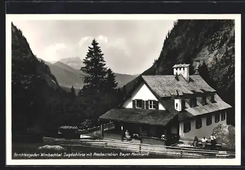 AK Berchtesgaden /Wimbachtal, Jagdschloss mit Restaurant Bayerisches Hochland