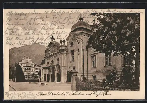 AK Bad Reichenhall, Kurhaus und Café Flora