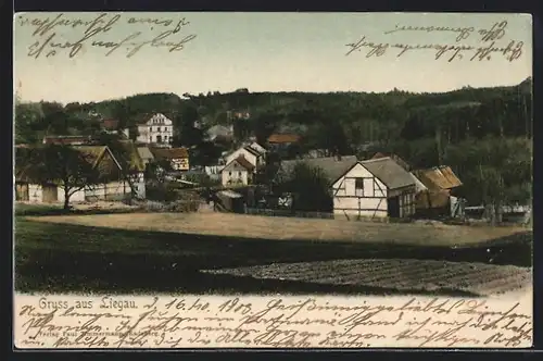 AK Liegau, Blick auf den Ort