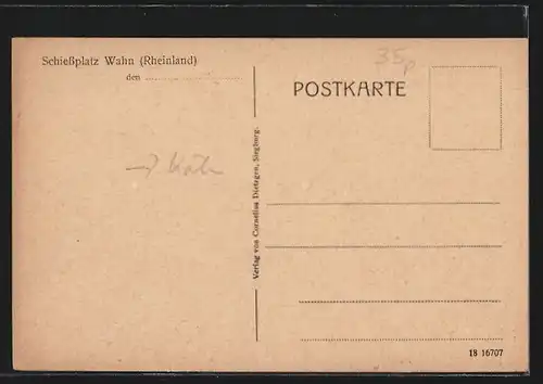 AK Köln-Wahn, Partie am Schiessplatz Wahn