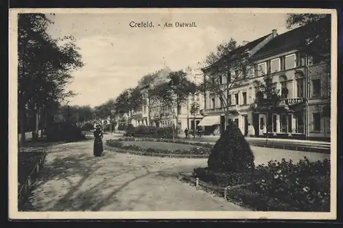 AK Crefeld, Partie am Ostwall