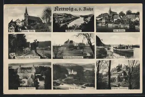 AK Kettwig an der Ruhr, Evang. Kirche, Ruhrtal, Alt-Kettwig