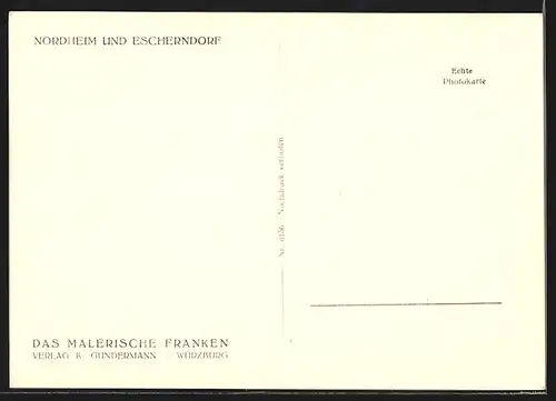 AK Escherndorf, Begegnung auf dem Weinbergsweg