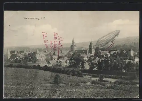 AK Weissenburg i. E., Panorama