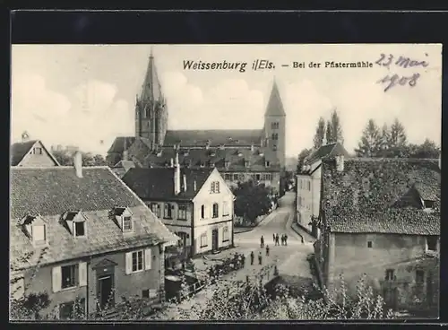 AK Weissenburg i. Els., Bei der Pfistermühle