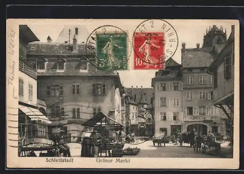 AK Schlettstadt, Grüner Markt