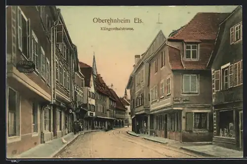 AK Oberehnheim, Blick in die Klingenthalstrasse