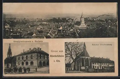 AK Bischofsheim i. Els., Rathaus, Kloster Bischenberg