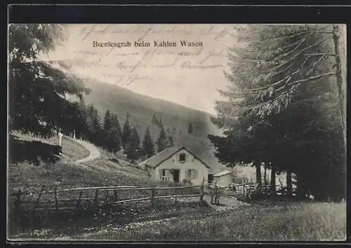 AK Boenesgrab beim Kahlen Wasen, Ortspartie