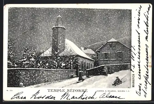 AK Markirch, Temple réformé en hiver
