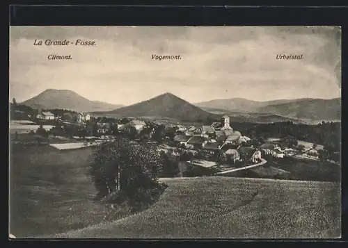 AK La Grande-Fosse, Panorama, Climont, Voyemont & Urbeistal