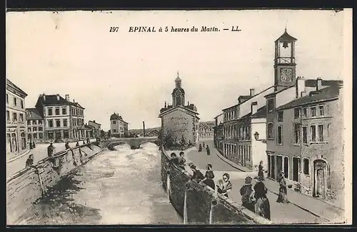 AK Epinal, Panorama à 5 heures du Matin