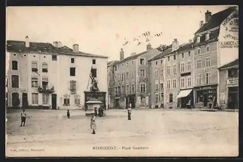 AK Mirecourt, Place Gambetta