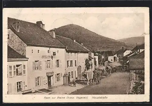AK Raon sur Plaine, Hotel auf der Hauptstrasse