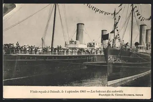 AK Ostende, Les bateaux des autorités