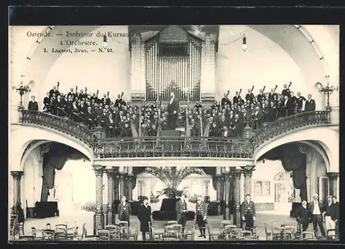 AK Ostende, Intérieur du Kursaal, l`Orchestre