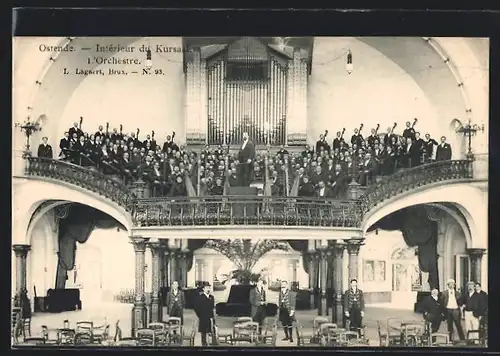 AK Ostende, Intérieur du Kursaal, l`Orchestre