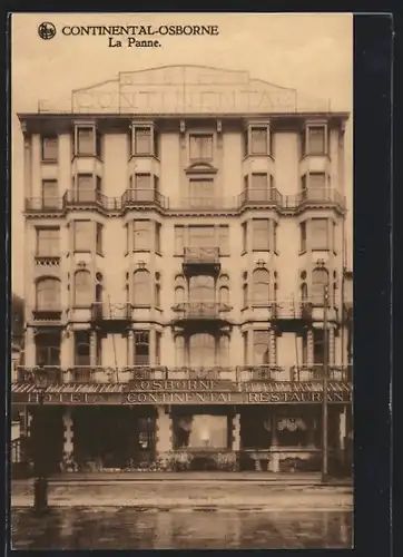 AK La Panne, Hotel Continental-Osborne