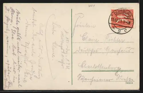 AK Duisburg, Blick auf das Stadttheater