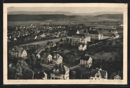 AK Rottweil a. N., Blick vom Hochturm auf den Ort