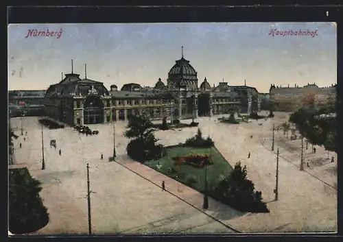 AK Nürnberg, Sicht auf den Hauptbahnhof