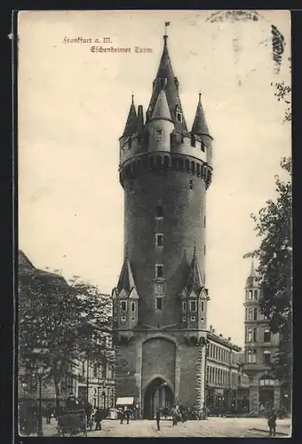 AK Frankfurt /Main, Blick zum Eschenheimer Turm