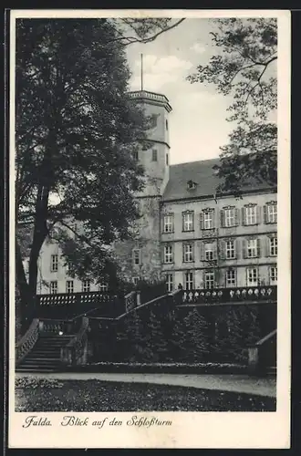 AK Fulda, Blick auf den Schlossturm