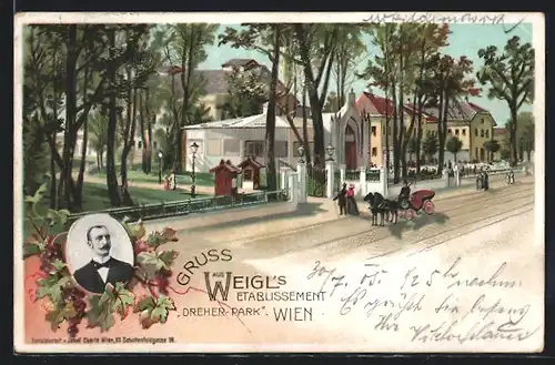 Lithographie Wien, Weigls Etablissement Dreher-Park