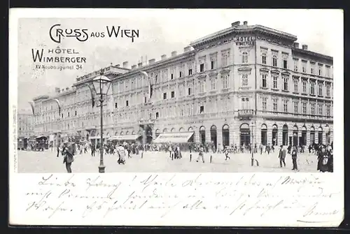 AK Wien, Neubaugürtel 34, Hotel Wimberger