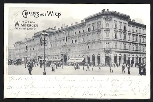 AK Wien, Neubaugürtel 34, Hotel Wimberger