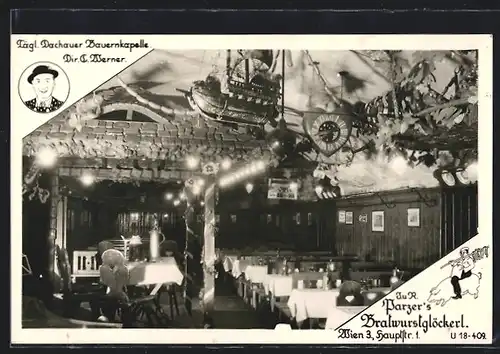AK Wien, Gasthaus Parzer's Bratwurstglöckerl