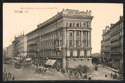 AK Wien, Hotel Kummer, Mariahilferstrasse 71a
