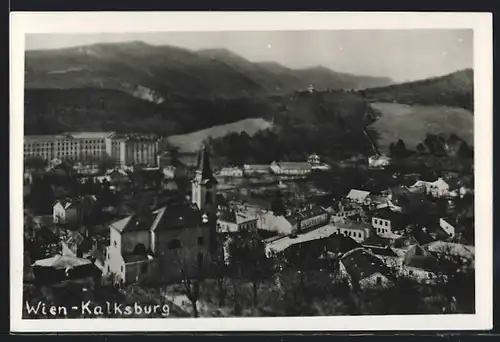 AK Wien-Kalksburg, Ortsansicht mit Kirche