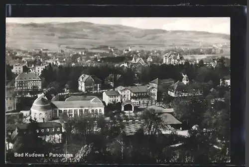 AK Bad Kudowa, Panorama aus der Vogelschau