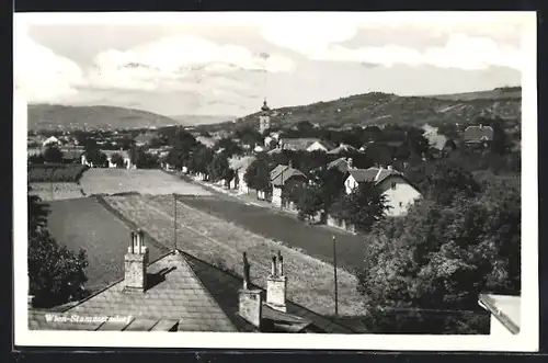 AK Wien-Stammersdorf, Ortsansicht mit Kirche