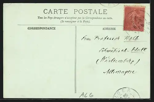 AK Alger, Boulevard et Palais Consulaire