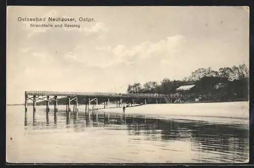 AK Bad Neuhäuser, Strandhalle und Seesteg