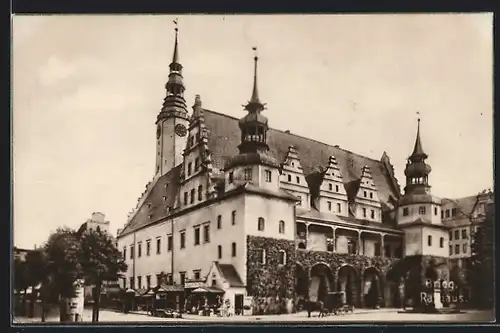 AK Brieg, Blick zum Rathaus