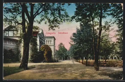 AK Liegnitz, in den Anlagen am Schiesshaus