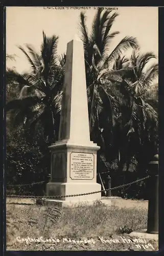 AK Kona, HI, Captain Cook`s Monument