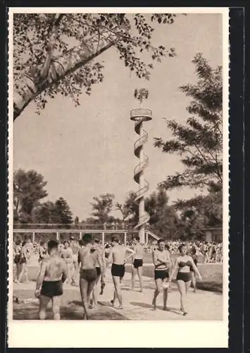 AK Wien, Städtisches Strandbad Gänsehäufel