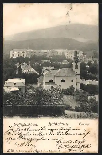 AK Wien, Kalksburg, Wallfahrtskirche, Convict