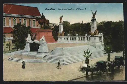 AK Breslau, Denkmal Kaiser Wilhelm I.