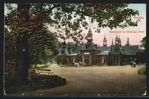 AK Breslau, Schweizerei im Scheitniger Park