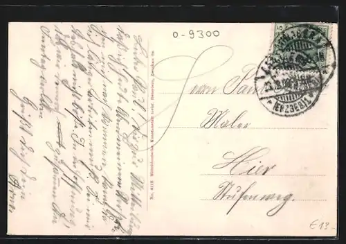 AK Annaberg i. Erzg., Totalansicht vom Schreckenberg aus