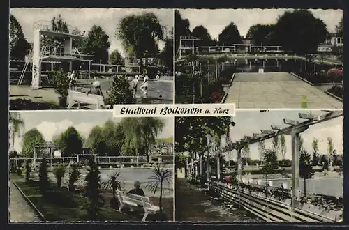 AK Bockenem a. Harz, Stadtbad, Mehrfachansicht